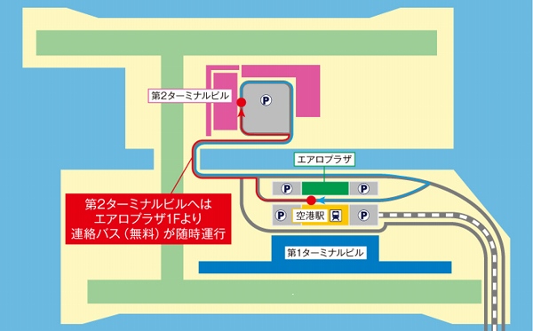 関西空港のLCCターミナル地図